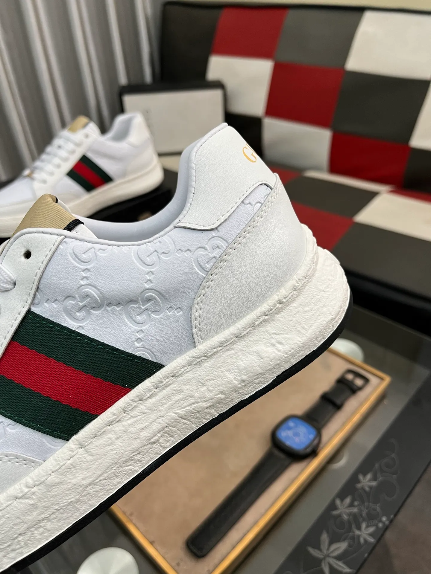 Men's shoes 💰420⌚️⌚️ (GUCCI-Gucci) luxury brand sports and casual shoes, imported original material, sheepskin lining, high-end and comfortable, original outsole is light and wear-resistant! Purely handmade, details determine quality! 38-442️⃣colors available